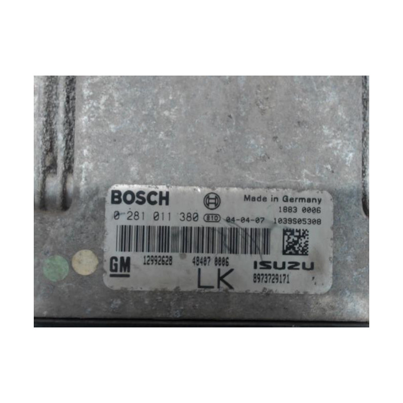 Calculateur moteur OPEL ASTRA H PHASE 1 d’occasion