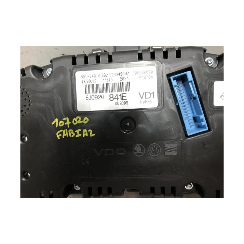 Compteur SKODA FABIA 2 PHASE 2 d’occasion