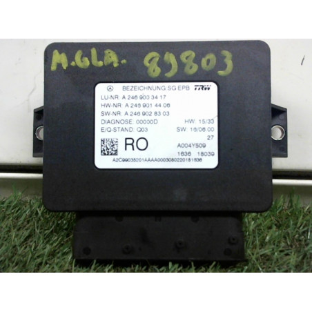 Boitier d'aide au stationnement MERCEDES CLASSE GLA (X156) d’occasion