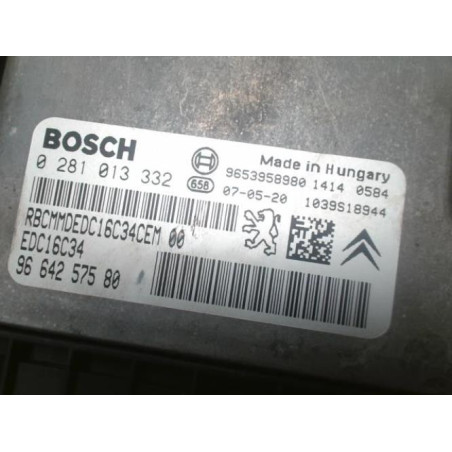 Calculateur moteur PEUGEOT 407 PHASE 1 BREAK d’occasion