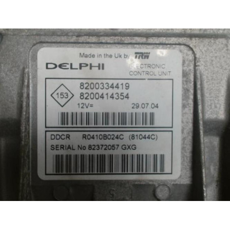 Calculateur moteur RENAULT MEGANE 2 PHASE 1 BREAK d’occasion