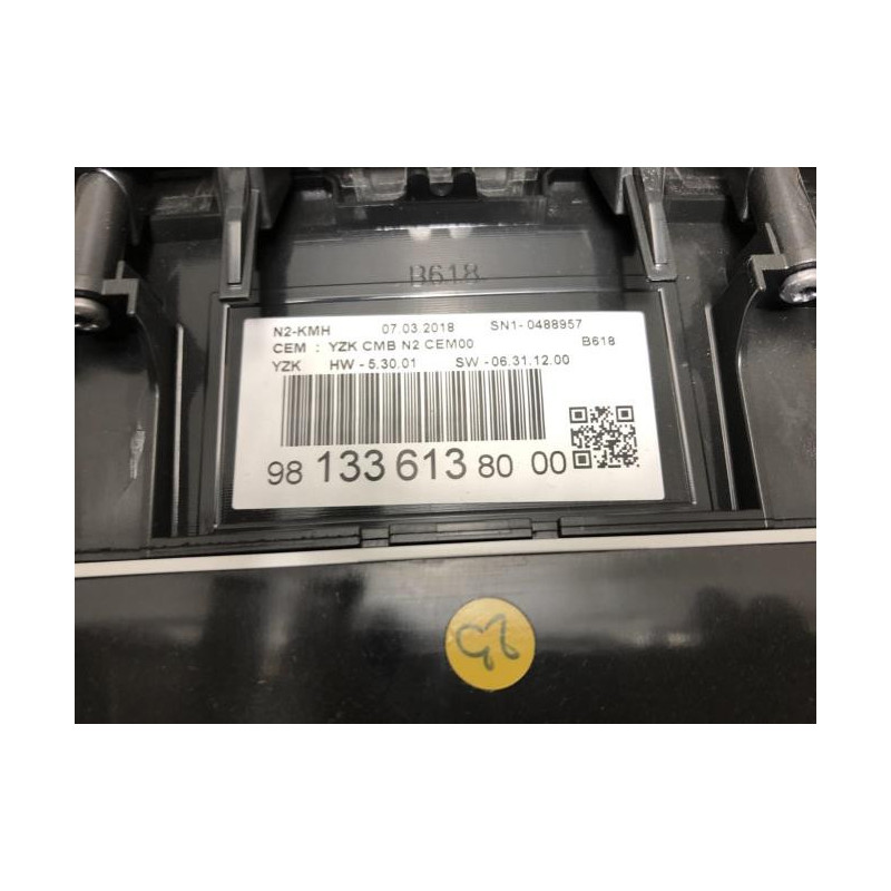 Compteur CITROEN C3 3 PHASE 1 d’occasion