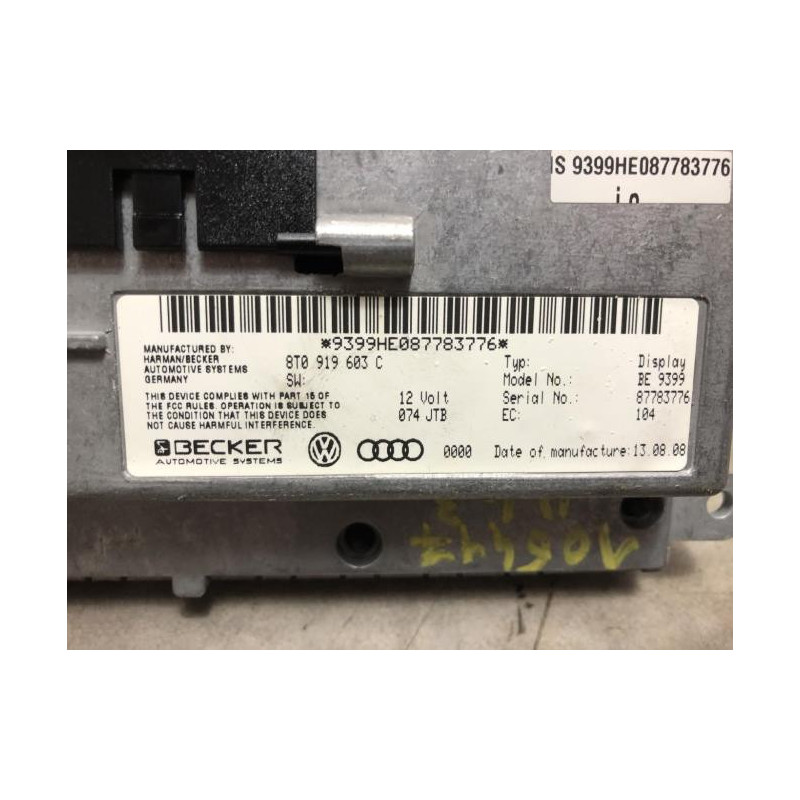 Ecran GPS AUDI A4 3 AVANT PHASE 1 BREAK d’occasion