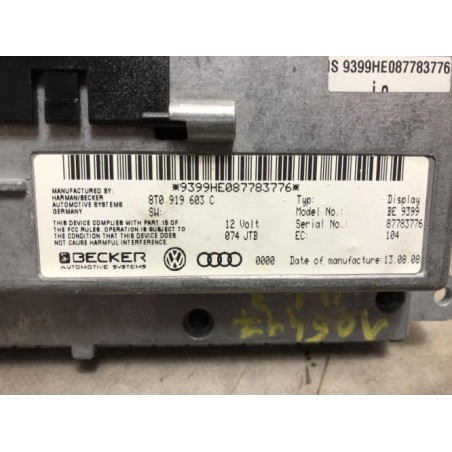 Ecran GPS AUDI A4 3 AVANT PHASE 1 BREAK d’occasion