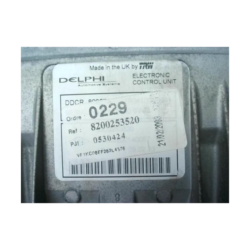 Calculateur RENAULT KANGOO 1 PHASE 2 d’occasion