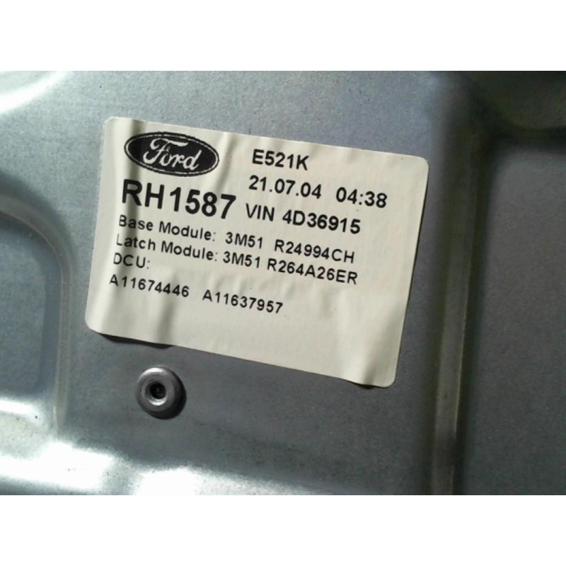 Leve vitre mecanique arriere droit FORD C-MAX 1 PHASE 1 d’occasion