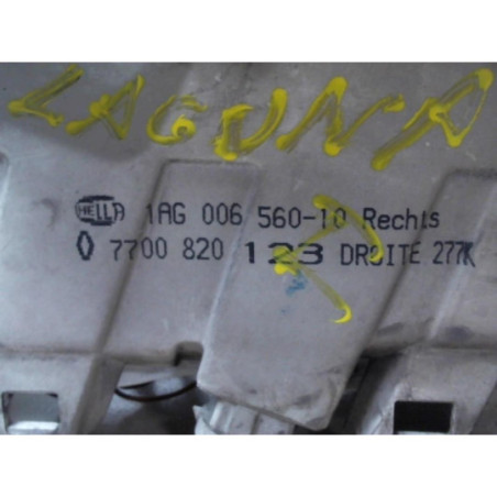 Optique avant principal droit (feux)(phare) RENAULT LAGUNA 1 PHASE 1 BREAK d’occasion