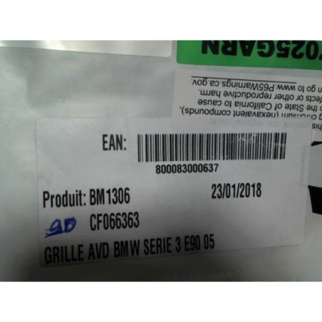 Calandre droite BMW SERIE 3 (E90) PHASE 1 d’occasion