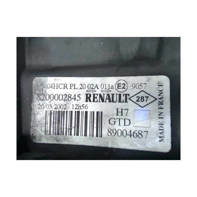 Optique avant principal gauche (feux)(phare) RENAULT LAGUNA 2 PHASE 2 d’occasion