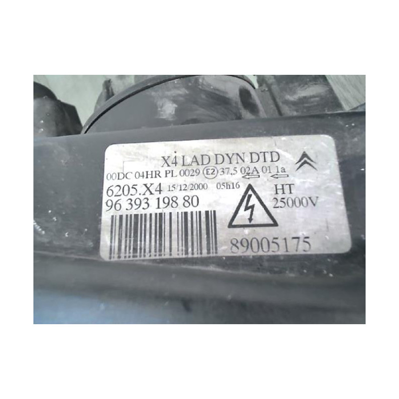 Optique avant principal droit (feux)(phare) CITROEN C5 1 PHASE 1 d’occasion