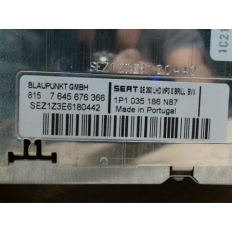 Autoradio d'origine SEAT LEON 2 PHASE 1 d’occasion