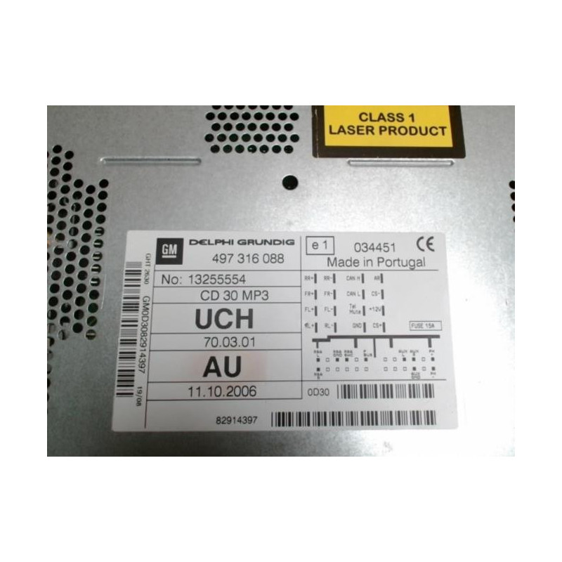 Autoradio d'origine OPEL ASTRA H PHASE 2 d’occasion