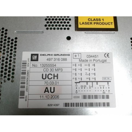 Autoradio d'origine OPEL ASTRA H PHASE 2 d’occasion