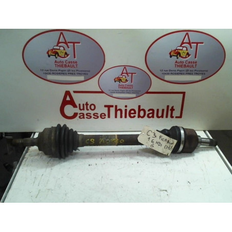 Cardan gauche (transmission) CITROEN C3 PICASSO PHASE 1 d’occasion