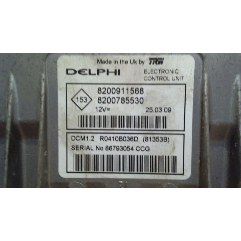Calculateur moteur DACIA SANDERO 1 d’occasion