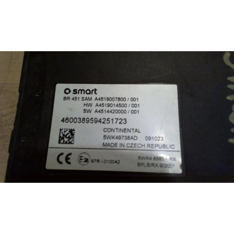Porte fusible SMART FORTWO 2 COUPE d’occasion