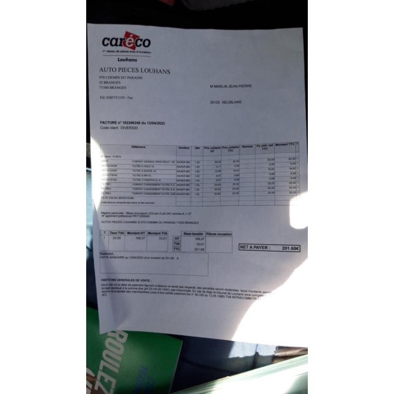 Tole pare feu CITROEN C4 1 PHASE 1 d’occasion