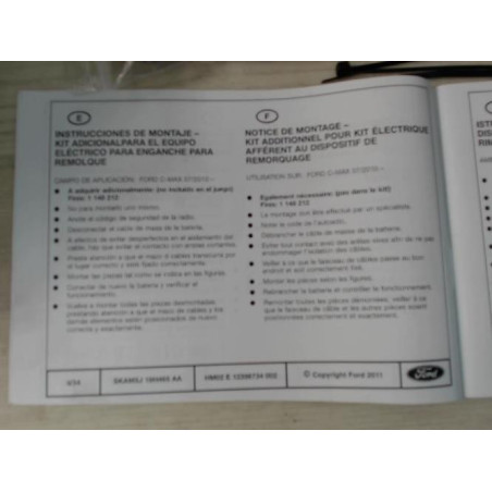 Faisceau d'attelage FORD C-MAX 1 PHASE 2 d’occasion