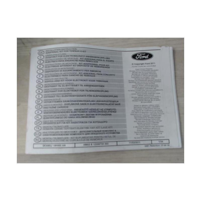 Faisceau d'attelage FORD C-MAX 1 PHASE 2 d’occasion