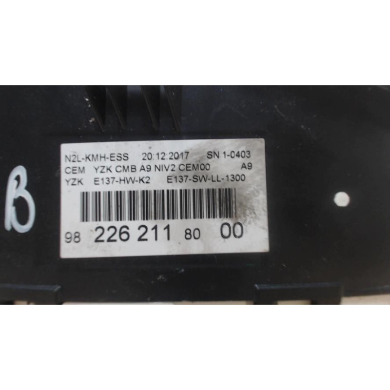 Compteur PEUGEOT 208 1 PHASE 2 d’occasion