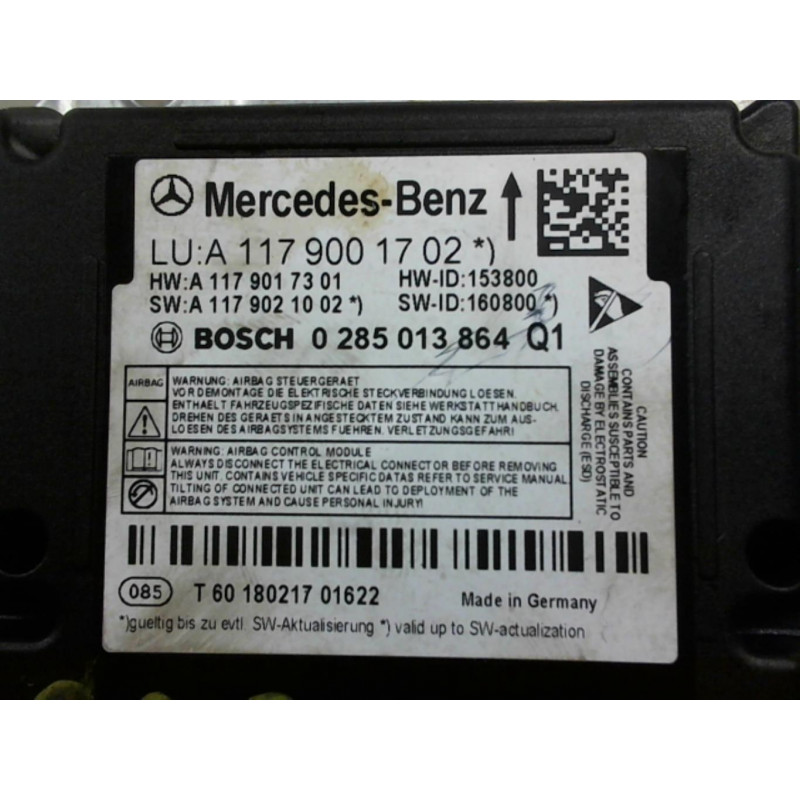 Boitier air bag MERCEDES CLASSE GLA (X156) d’occasion