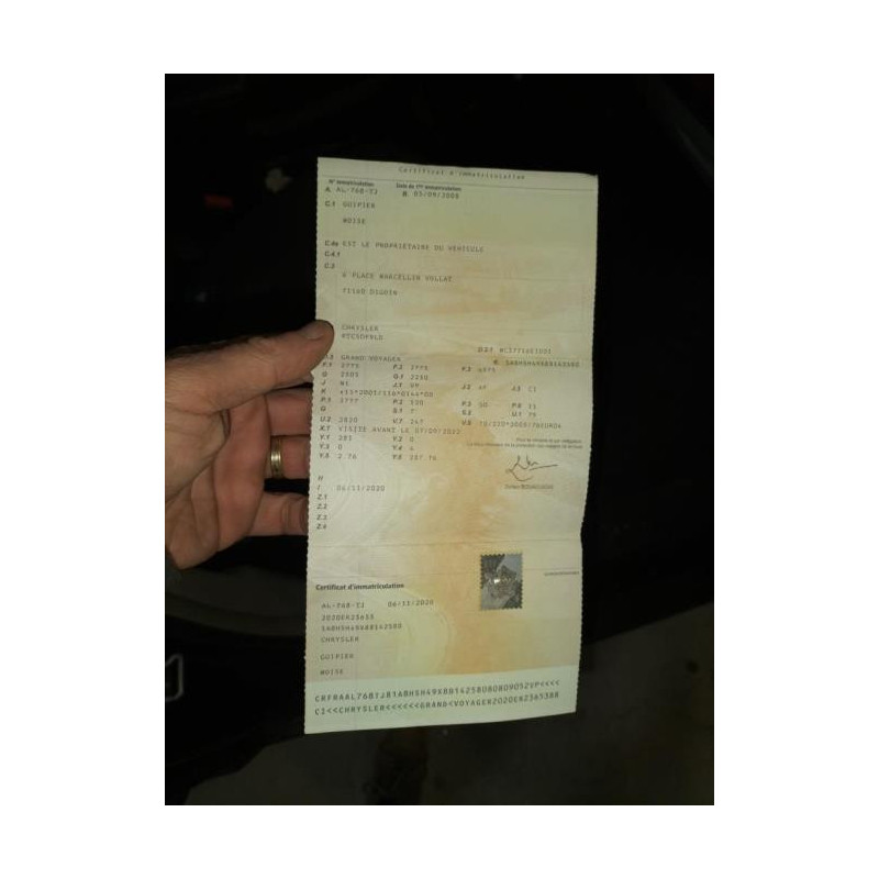 Ceinture arriere droit CHRYSLER GRAND VOYAGER 5 d’occasion