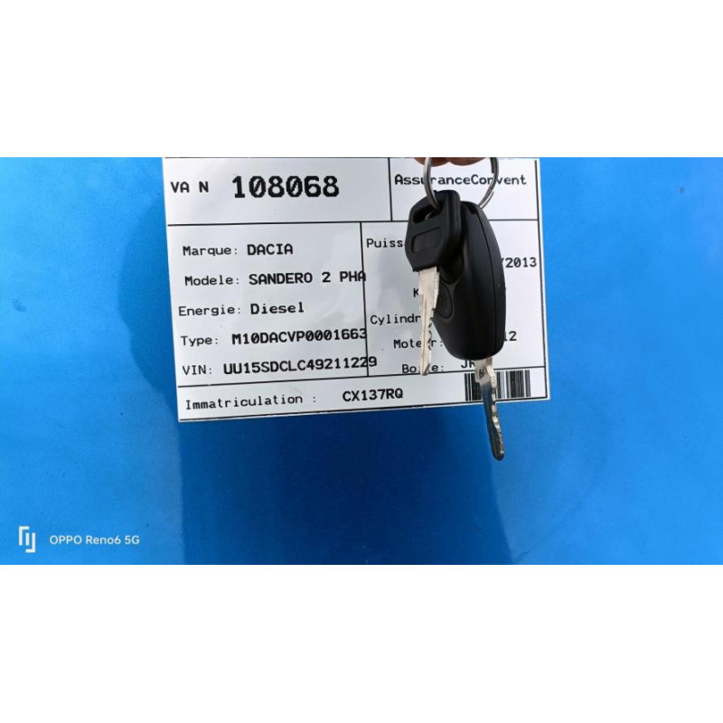 Interrupteur de leve vitre avant gauche DACIA SANDERO 2 PHASE 1 d’occasion