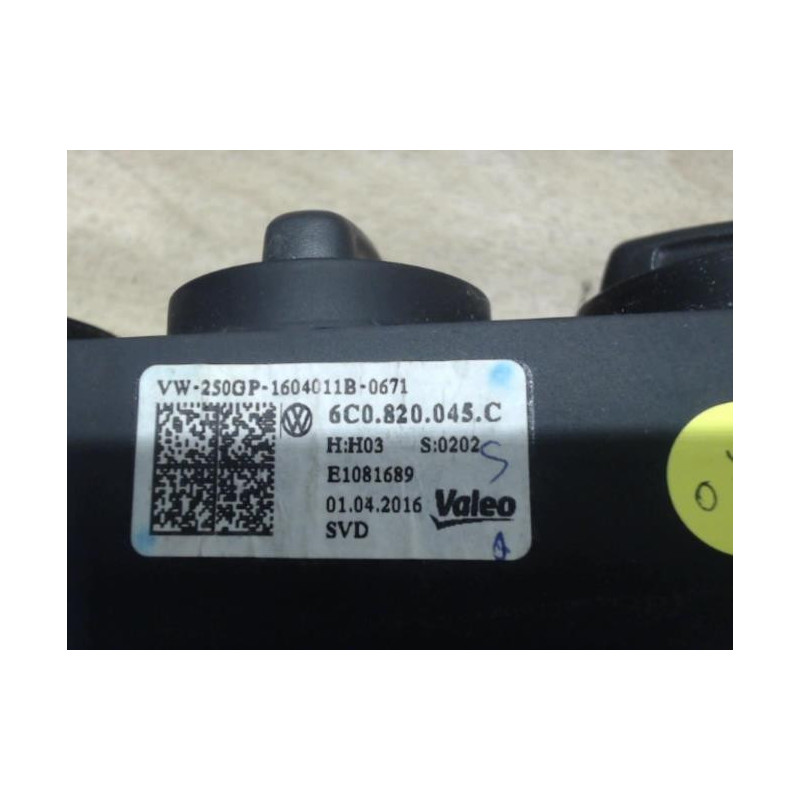 Commande chauffage VOLKSWAGEN POLO 5 PHASE 2 d’occasion