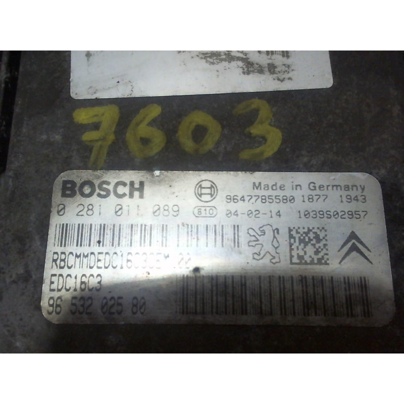 Calculateur moteur PEUGEOT 206 PHASE 2 d’occasion