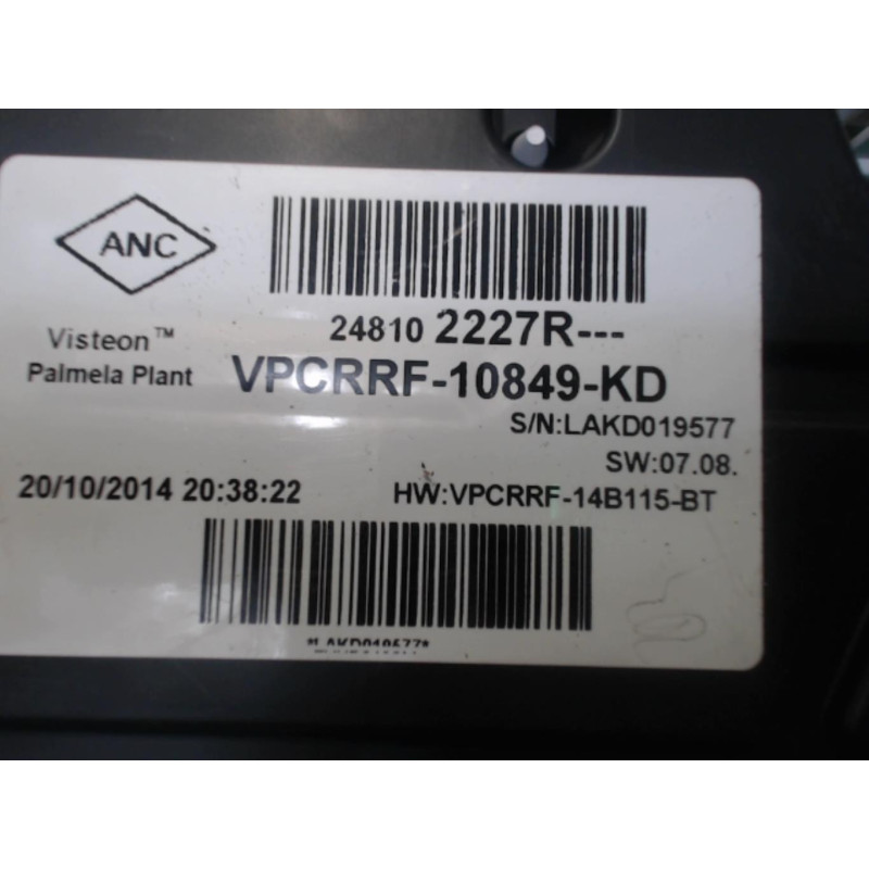 Compteur RENAULT CLIO 4 PHASE 1 d’occasion