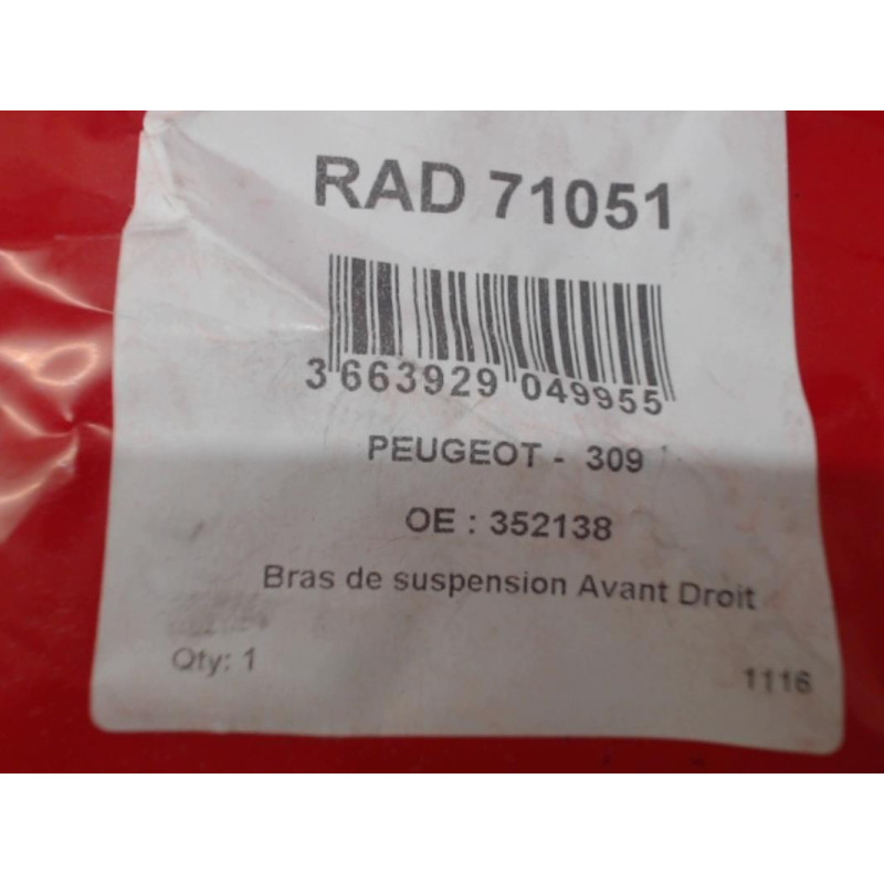 Bras de suspension superieur avant droit PEUGEOT  d’occasion