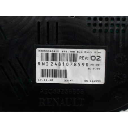 Compteur RENAULT MEGANE 3 PHASE 1 d’occasion