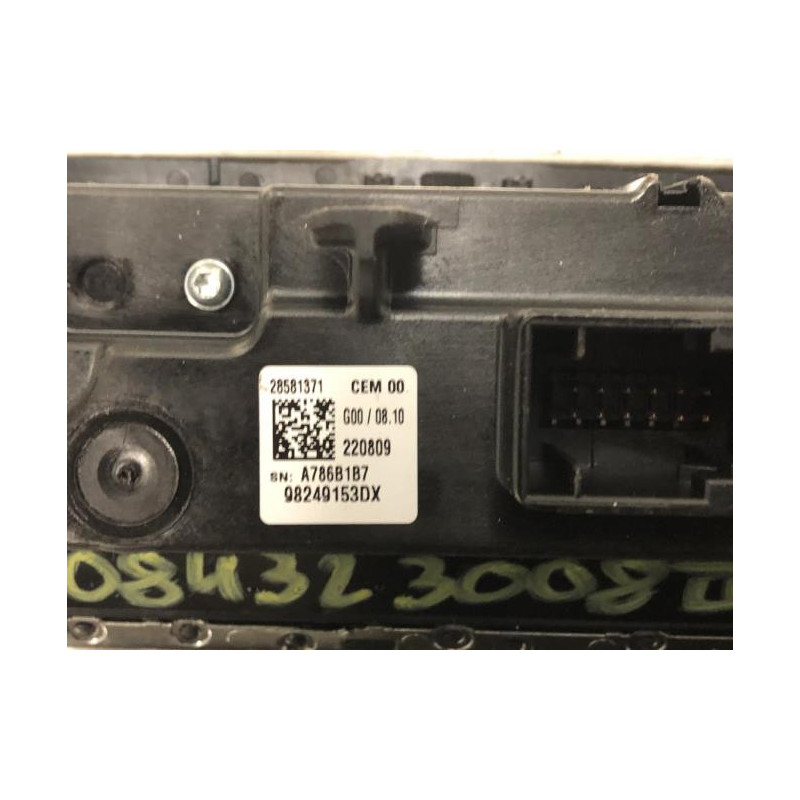 Commande autoradio PEUGEOT 3008 2 PHASE 2 d’occasion
