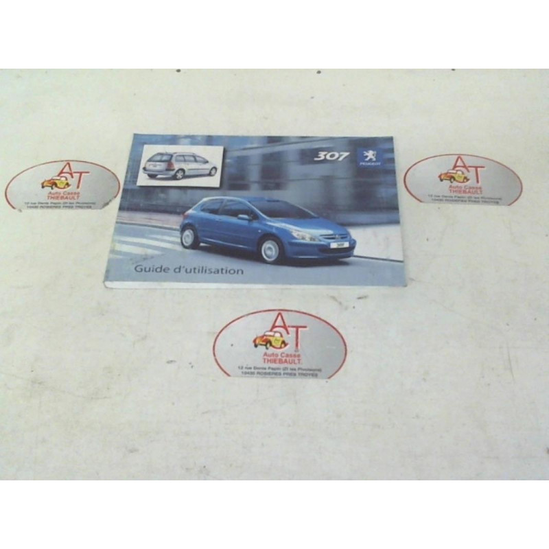 Notice d'utilisation PEUGEOT 307 PHASE 1 d’occasion