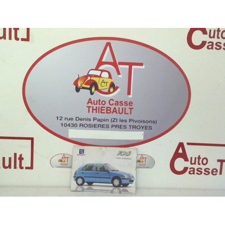 Notice d'utilisation PEUGEOT 106 PHASE 1 d’occasion