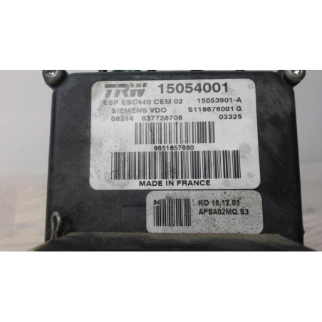 Bloc ABS (freins anti-blocage) PEUGEOT 407 PHASE 1 d’occasion