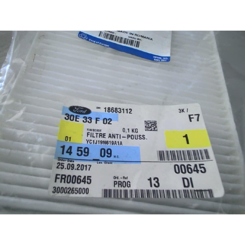 Filtre a charbon actif FORD TRANSIT 5 PHASE 1 d’occasion