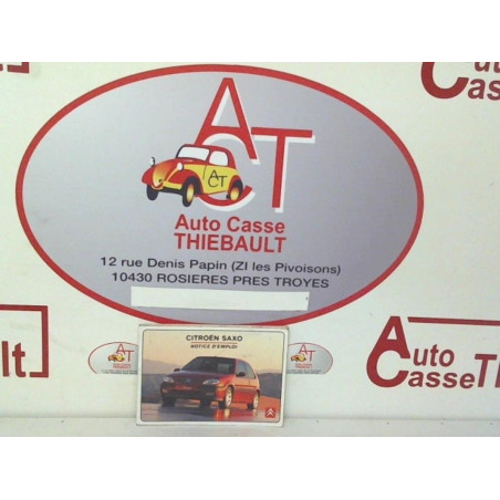 Notice d'utilisation CITROEN SAXO PHASE 2 d’occasion