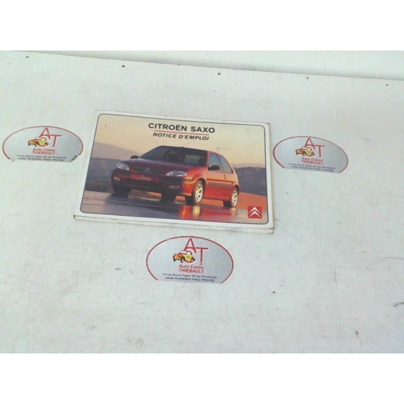 Notice d'utilisation CITROEN SAXO PHASE 2 d’occasion