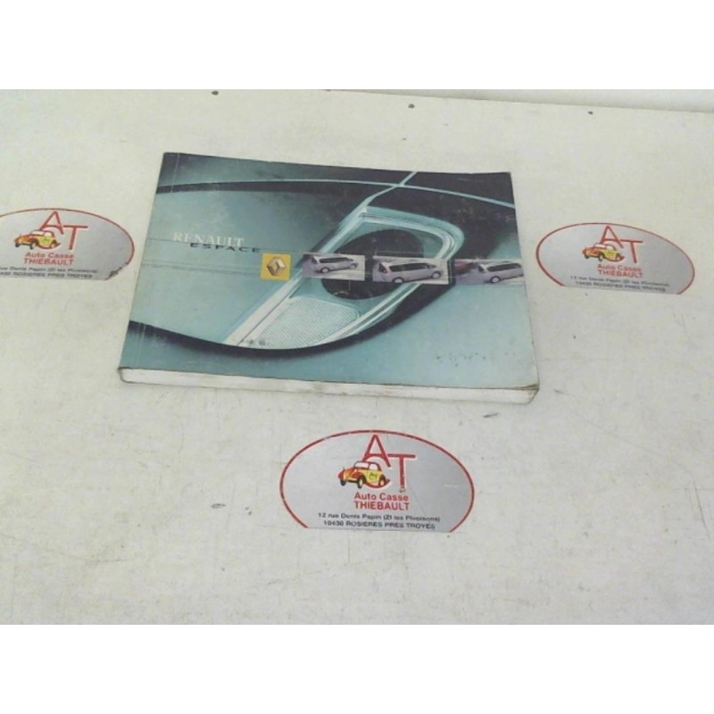 Notice d'utilisation RENAULT ESPACE IV PHASE 1 d’occasion