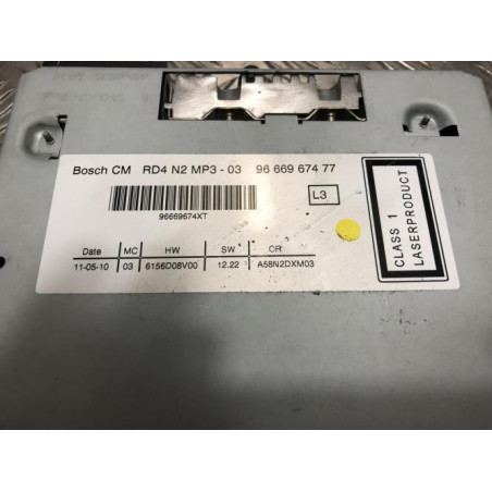 Autoradio d'origine PEUGEOT 5008 1 PHASE 1 d’occasion
