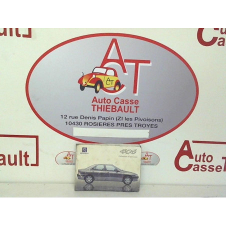 Notice d'utilisation PEUGEOT 406 PHASE 1 d’occasion