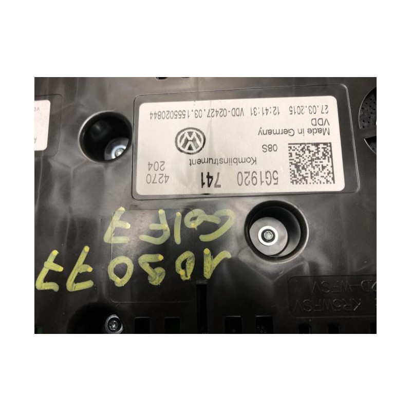 Compteur VOLKSWAGEN GOLF 7 PHASE 1 d’occasion