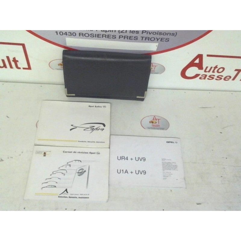 Notice d'utilisation OPEL ZAFIRA (A) PHASE 1 d’occasion