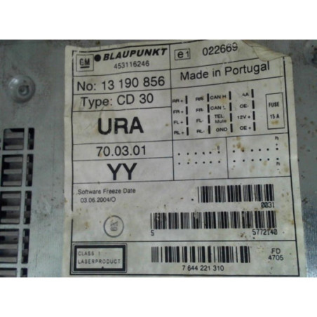 Autoradio d'origine OPEL ZAFIRA B PHASE 1 d’occasion