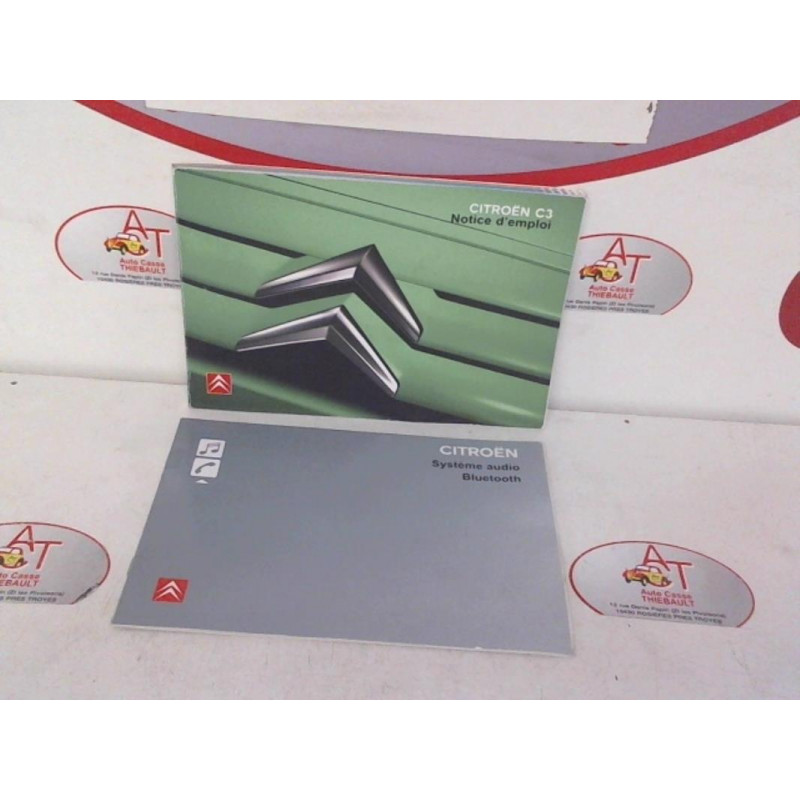 Notice d'utilisation CITROEN C3 PHASE 1 d’occasion