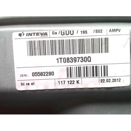 Leve vitre electrique arriere droit VOLKSWAGEN TOURAN 2 d’occasion