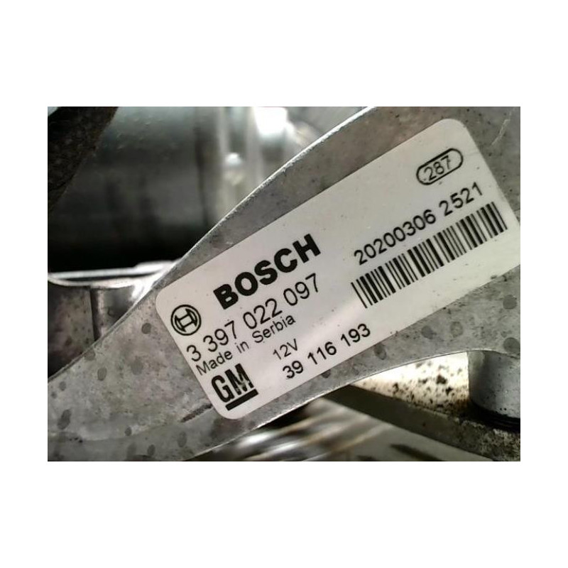 Moteur essuie glace avant gauche OPEL ASTRA K PHASE 2 d’occasion