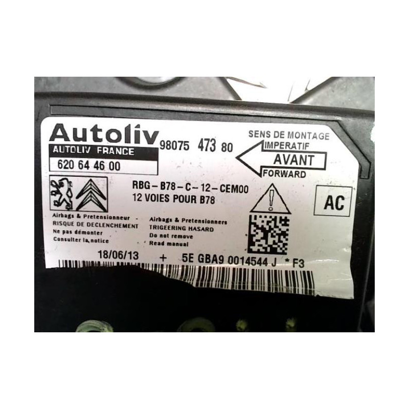Boitier air bag CITROEN C4 PICASSO 2 PHASE 1 d’occasion