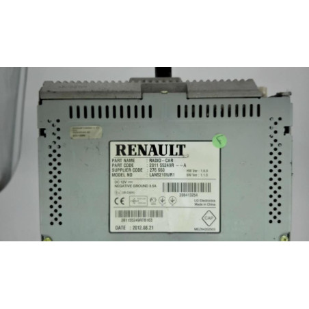 Autoradio d'origine RENAULT CLIO 4 PHASE 1 d’occasion